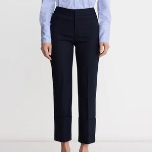Smythe Navy Cuffed Flood Pant